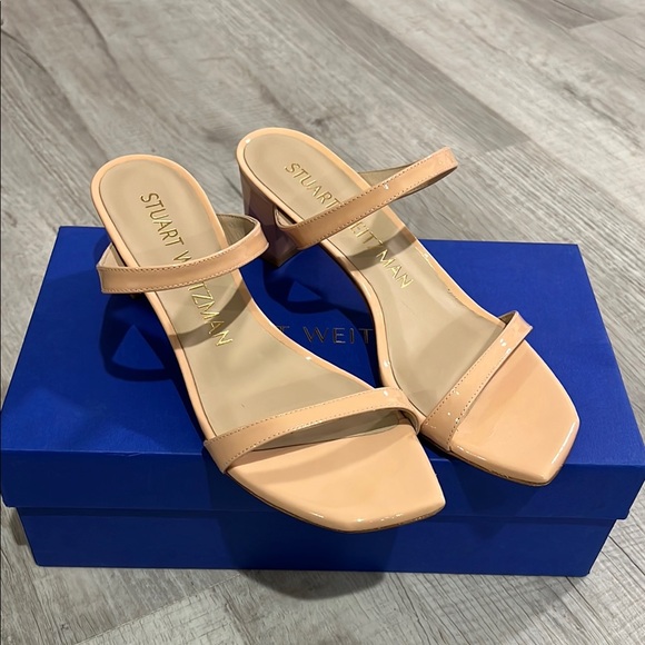 Stuart Weitzman Women's Nude Heeled Sandals - Picture 3 of 11